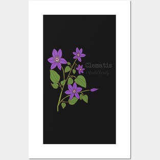 Clematis (mental beauty) Posters and Art